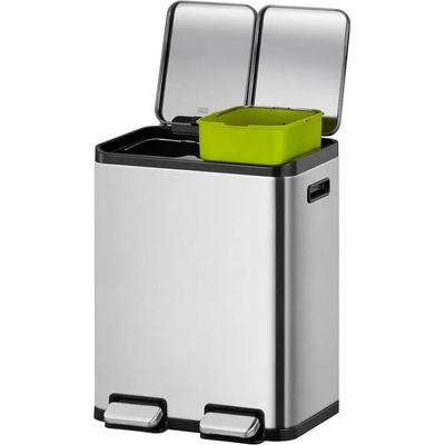 EKO 2 х 30 л кош за разделно събиране на отпадъци с 2 педала матиран инокс EKO от серия ECOCASA (EKO912960Matts/s)