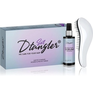 Dtangler We Care For Your Hair Set подаръчен комплект За коса Silver 2 бр
