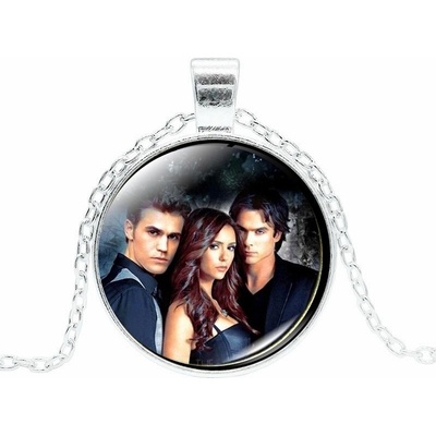 Origoska Řetízek the vampire diaries (upíří deníky) Elena, Damon a Stefan SE2 Stříbrná