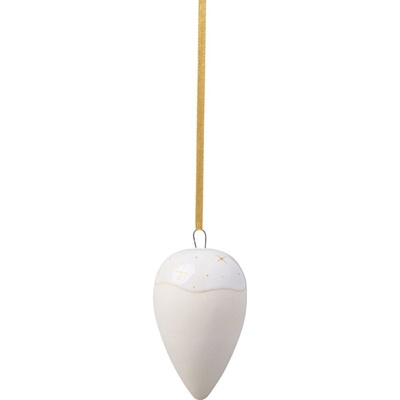 Villeroy & Boch Winter Glow Vánoční ozdoba slza na zavěšení 5x5x8 cm