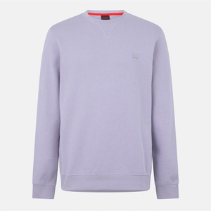 HUGO BOSS Риза с дълъг ръкав Boss Mens BOSS ORANGE Long Sleeve Premium Cotton Sweatshirt (Westart Crew Neck) - Open Purple 549