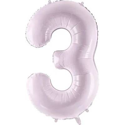 Party Deco Фолиев Балон Цифра, Светло Лилаво, 72 см - 3 (fb230g-3-014)