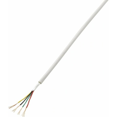 Tru Components 1567174 alarmový kabel LiYY 4 x 0.22 mm² bílá 50 m