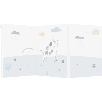 Kikkaboo Сгъваем матрак 60/120/5 cm Stripy Friends (31107020053)