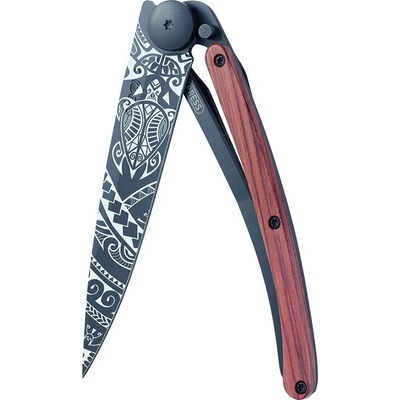 Deejo 1GB139 Tattoo BLACK Ultraľahký so rúčkou z exotickej dreviny coralwood