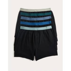 Marks & Spencer Трикотажни боксерки от чист памук с технология Cool & Fresh, 5 бр. в опаковка Marks & Spencer черен Marks & Spencer | Cheren | МЪЖЕ | M