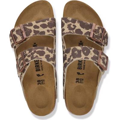 Birkenstock чехли дамски от велур Arizona Suede Leather Leopard (1033330)