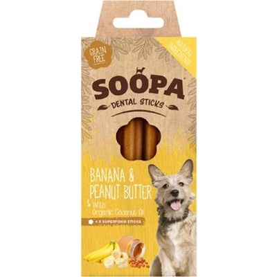 Soopa Pets Dentální tyčinky Soopa s banánem a arašídovým máslem 100 g