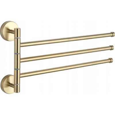 Mexen троен въртящ се закачалка за кърпи, златен - 7039243-50 (7039243-50)