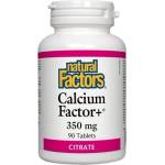 Natural Factors Calcium Factor+®/ Калций фактор+® (цитрат) 350 mg х 90 таблетки Natural Factors (1611 NF)
