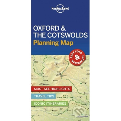 Lonely Planet Oxford & the Cotswolds Planning Map Lonely PlanetSheet map folded