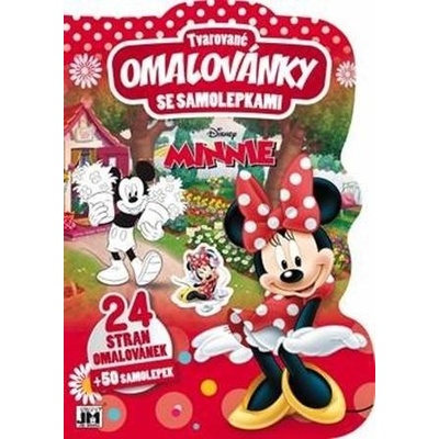 Jiri Models Omalovánky tvarované + samolepky Minnie Mouse – Zboží Dáma