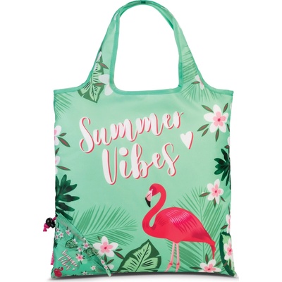 Skladacia nákupná taška Punta Summer Vibes 12 L zelená