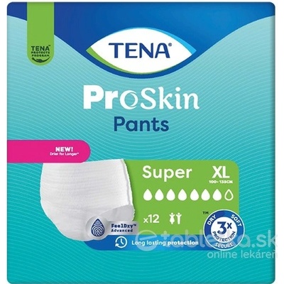 TENA Pants Super XL naťahovacie inkontinenčné nohavičky 12 ks