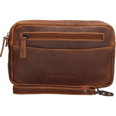 Hide & Stitches Japura unisex taška na zápästie koňaková