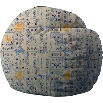 Image 1 of PUFRELAX Барбарон King Size, Azulejo, Перящ се калъф, Принт, 600л (PUF-M-K-PTM-AZJ)