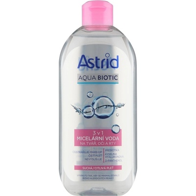 Astrid Aqua Biotic micelární voda 3 v 1 pro suchou a citlivou pleť 100 ml