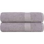 vidaXL Кърпи за душ FROGN 2 бр. сиви 70x140 см 360 г/м2 (136833)