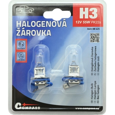 Compass H3 Pk22s 12V 55W 2 ks