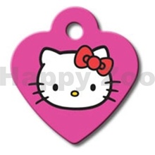 Quick Tag gravírovací známka srdíčko Hello Kitty S