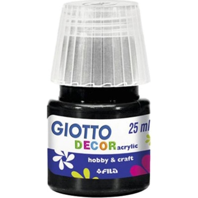Akrylová barva Giotto Decor matt 25 ml černá