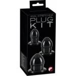 You2Toys Anal Trainer Plug Set Black TPR, 3 Sizes, Easy-Insert Design