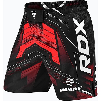 RDX Мъжки шорти за тренировка RDX IMMAF Approved MMA Fight & Training red