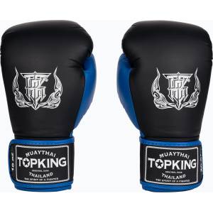 Top King Боксови ръкавици Top King Reborn Semi Leather black/blue