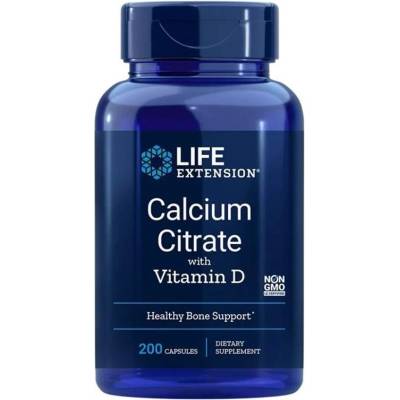 Life Extension Calcium Citrate with Vitamin D3, 200 капсули, Life Extension (01963 LE)