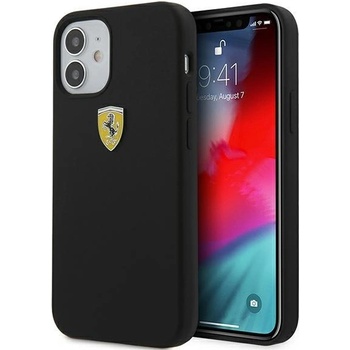 Ferrari Калъф за телефон Ferrari за iPhone 12 Mini, черен (3700740483466)