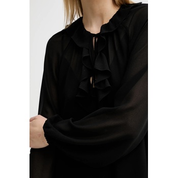 Michael Kors Рокля MICHAEL Michael Kors в черно къса със стандартна кройка MT581DQ7R3 (MT581DQ7R3)