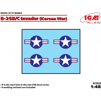 ICM Decal for Douglas B 26B/C Invader Korean War 1:48