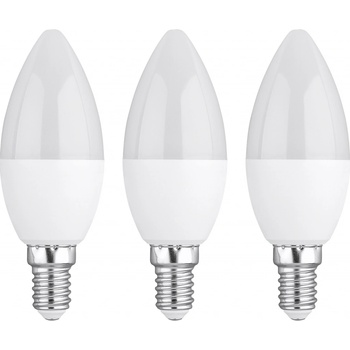 LIVARNO home LED žárovka, 2 kusy 3 kusy 4,2 W E14 svíčka, 3 kusy