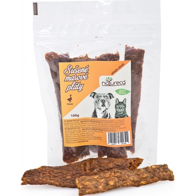 NATURECA pochúťka Mäsové pláty Kačica 100% mäso 100 g