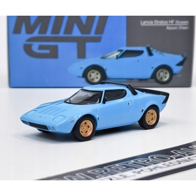 Mini GT Lancia Stratos HF Stradale 1975 modrá 1:64
