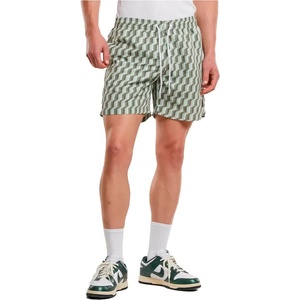 Urban Classics Бански гащета Urban classics Pattern swimming shorts - Green (Blue Retro / Pattern)