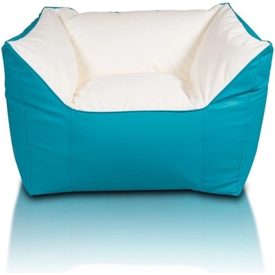 Ecopuf EF1047 COMFORT ekokoža Tyrkysovo-biely E20/E1