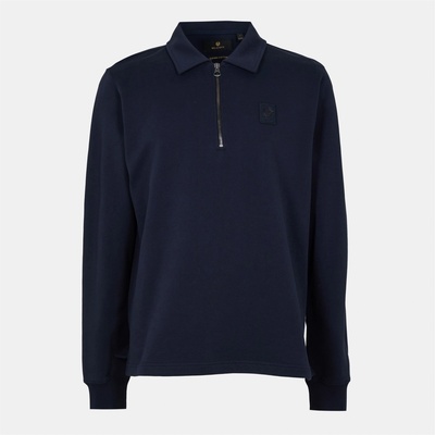 BELSTAFF Men's Curator Quarter Zip Fleece - Dark Ink