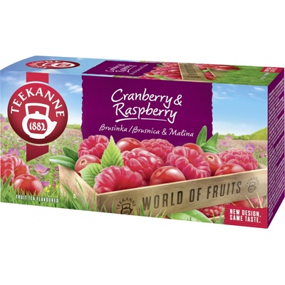 Teekanne Cranberry & Raspberry World of Fruits 20 sáčků 45 g