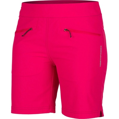 Northfinder dámske trekingové technické loose fit šortky Stacie pink BE-4506OR