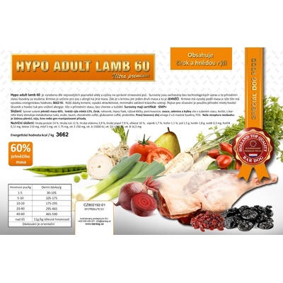 Bardog Hypo Adult Lamb 60 4 kg
