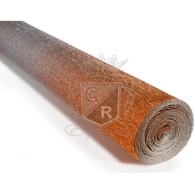 Cartotecnica Rossi Krepový papír role 180g (50 x 250cm) -dvojbarevný - metalická-stříbrno červená 802/4