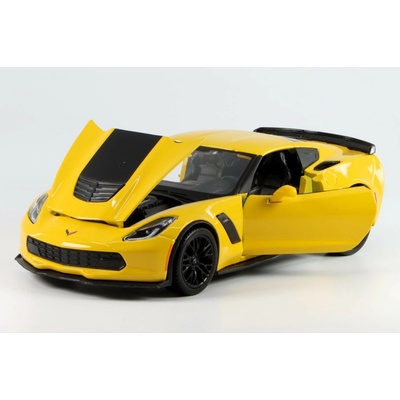 Maisto Chevrolet Corvette Z06 2015 žlutá 1:24