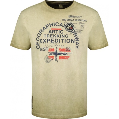 Geographical Norway tričko pánské JERGEN MEN khaki