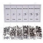 Silver Electronics ALUMINUM NITONACRETTES M3-M10 150pcs. MIX /SILVER