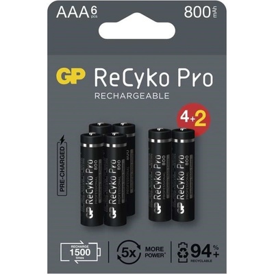 GP ReCyko Pro AAA 6ks 1033126080 – Zboží Živě