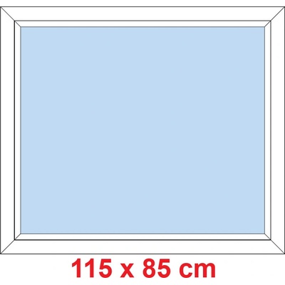 Soft Plastové okno 115x85 cm FIX neotevíravé Bílá