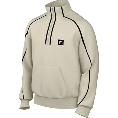 Nike Мъжки пуловер Nike Air BB Fleece Quarter Zip Jumper - Light Bone / Black - размер S (017-4497-0111)