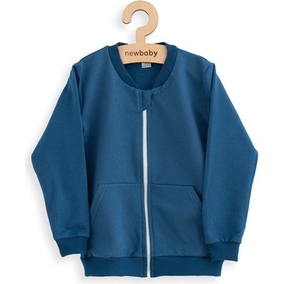 New Baby Dětská tepláková mikina Kindergarten jeans Modrá