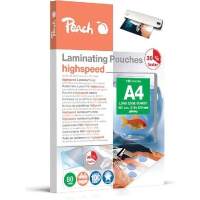 PEACH laminovacia fólia A4 (303x216mm), 80mic, Highspeed, 100ks